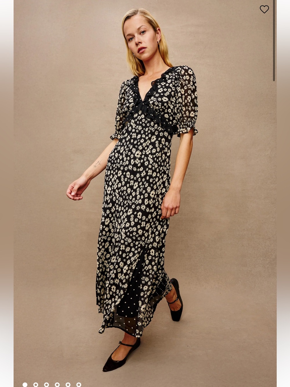 Rails Annmarie Dress - Black Floral Maxi Dress